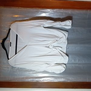 Sara fuffled sleeves tie in front blouse